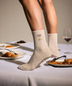 Crew Non Slip Grip Socks - Pasta Lover