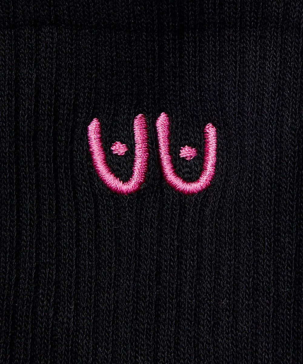 Crew Non Slip Grip Socks - Power in Pairs Black