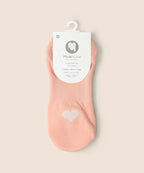 Low Rise Ankle Grip Socks - Strawberry Heart
